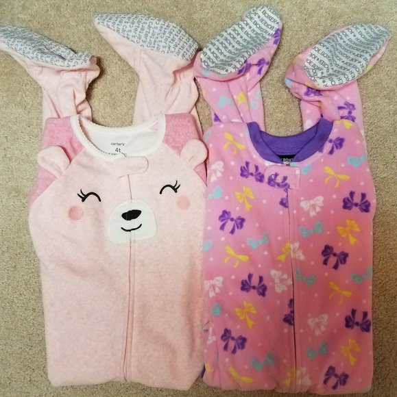 SOLD Carter's and Joe Boxer Fleece Footie Pajamas - Picture 2 of 3